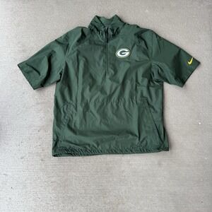 Nike 2011 Green Bay Packers Short Sleeve 1/4-Zip Men's 538073-323 size L